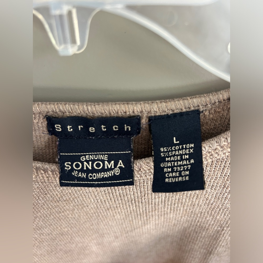 đź’ĄBOGOđź’Ą Latte Brown Sonoma Crew Neck Sweater - Picture 2 of 5